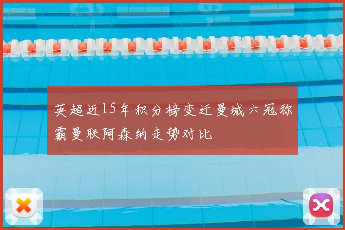 英超近15年积分榜变迁曼城六冠称霸曼联阿森纳走势对比