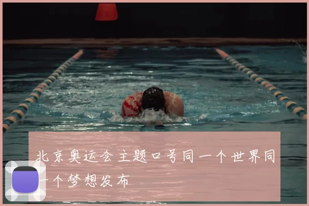 北京奥运会主题口号同一个世界同一个梦想发布